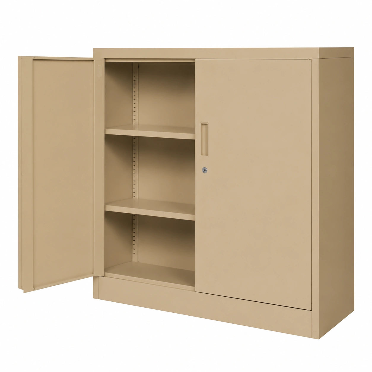 Aktenschrank – 93 × 90 × 40 cm, aus Metall