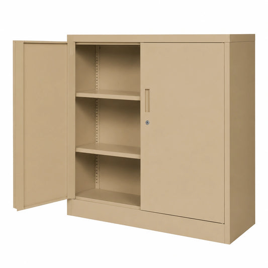 Aktenschrank – 93 × 90 × 40 cm, aus Metall