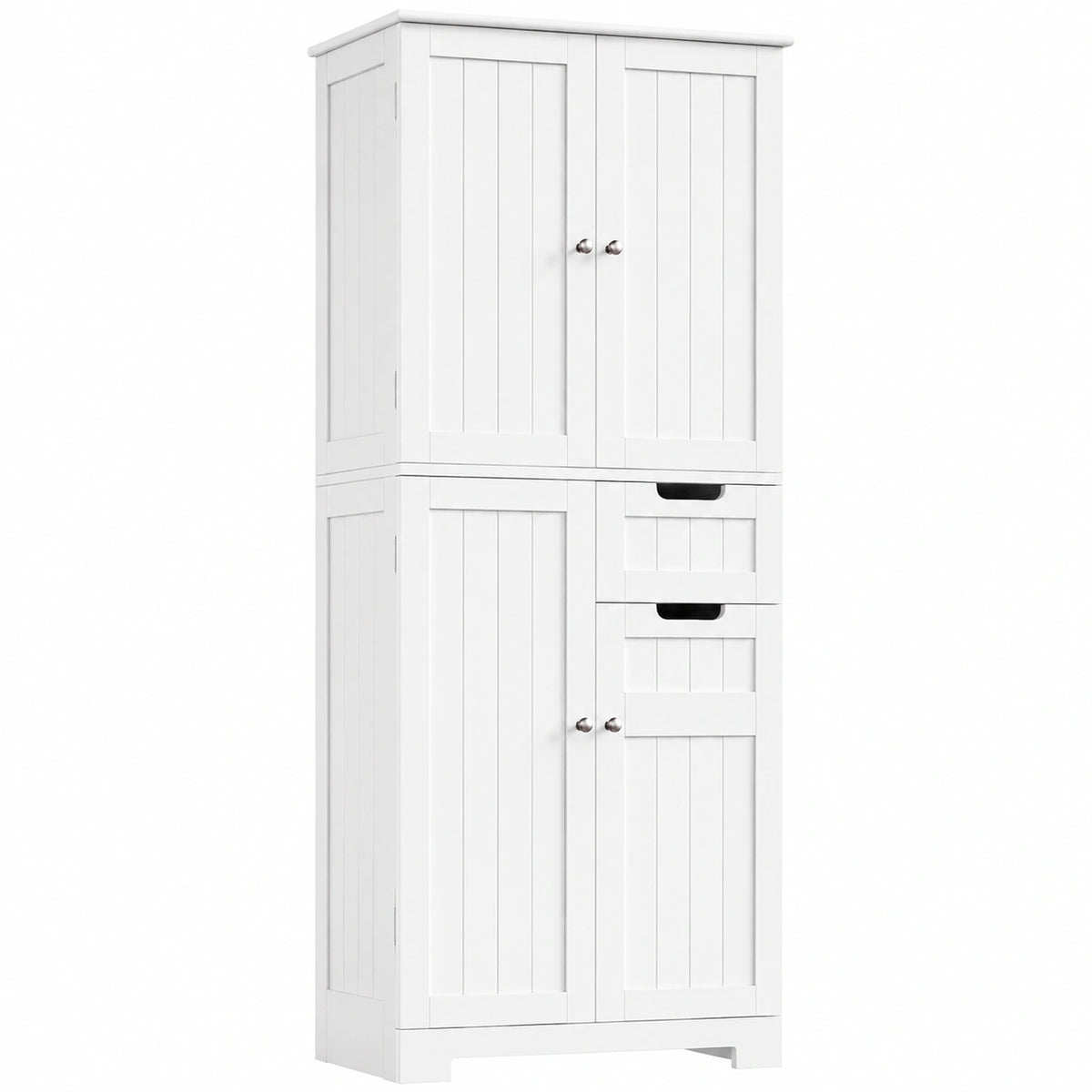 Badezimmerschrank – 164.5 × 60 × 30 cm, mit Schubladen, mit mehreren Türen, für Esszimmer, Küche und Wohnzimmer