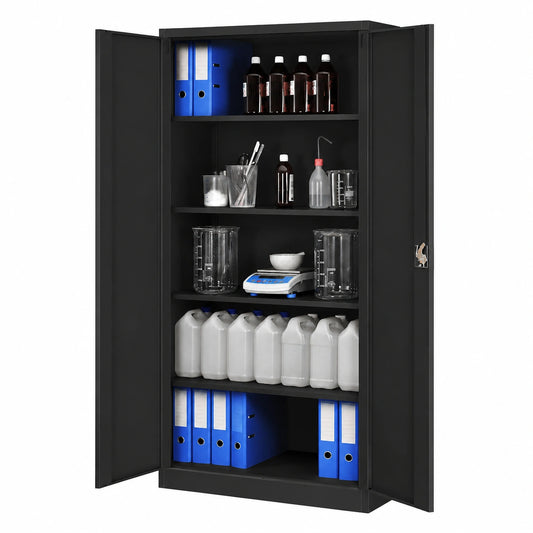 Aktenschrank – 195 cm, Schwarz